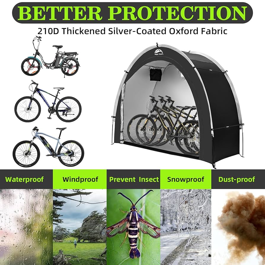 Amazon.com : Happy Travel Bike Storage Tent Shed, Outdoor